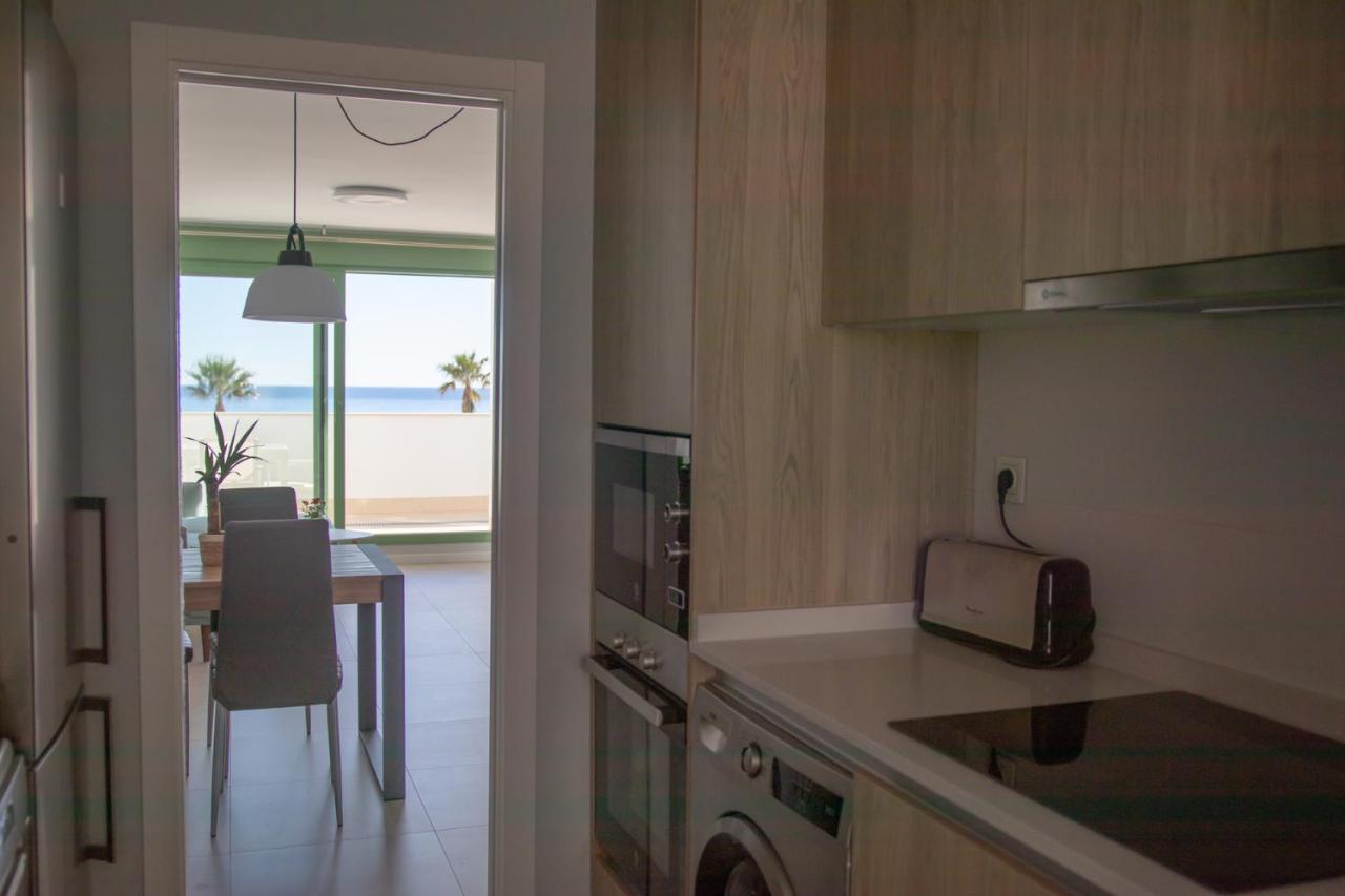 Precioso Apartamento Frente A La Playa Con Piscina Мохакар Екстериор снимка