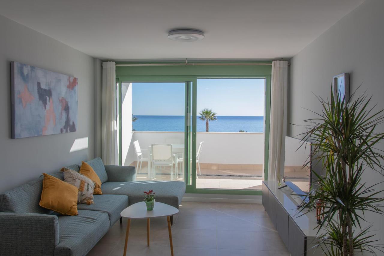 Precioso Apartamento Frente A La Playa Con Piscina Мохакар Екстериор снимка
