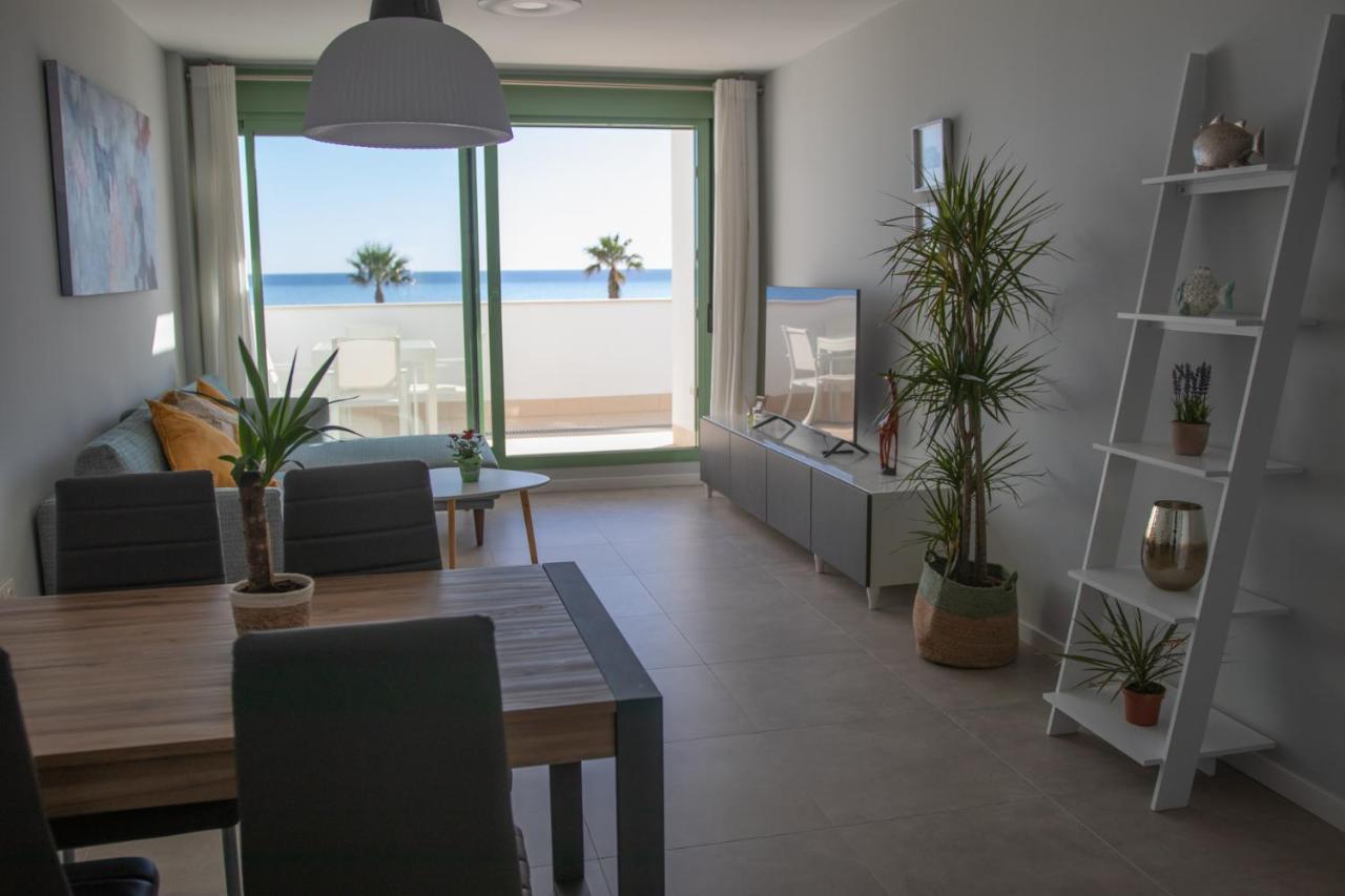 Precioso Apartamento Frente A La Playa Con Piscina Мохакар Екстериор снимка
