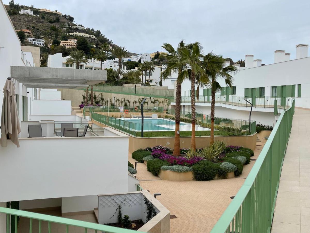 Precioso Apartamento Frente A La Playa Con Piscina Мохакар Екстериор снимка